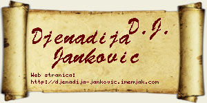 Đenadija Janković vizit kartica